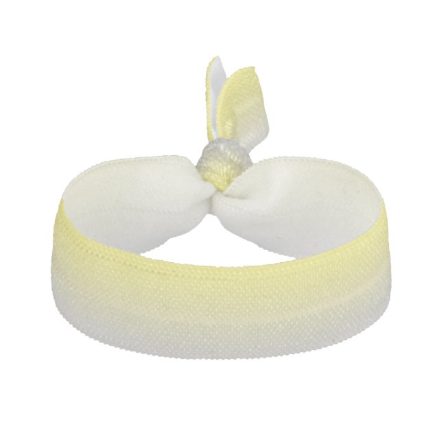 Hair Tie: “YELLOW AND GRAY OMBRE” Ribbon Hair Tie (Front)
