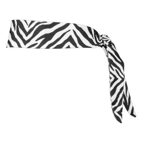 Hair Tie -Zebra Print Tie Headband