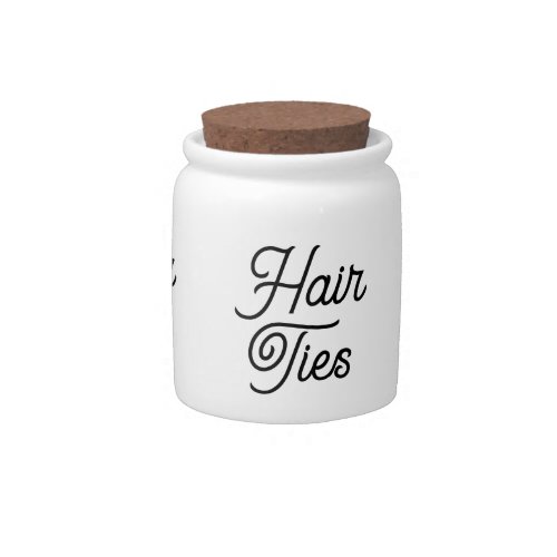 Hair Ties Accessories Oganiser Container Jar