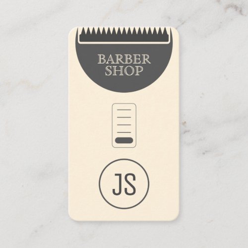 Hair trimmer professional fun look sepia colored business card