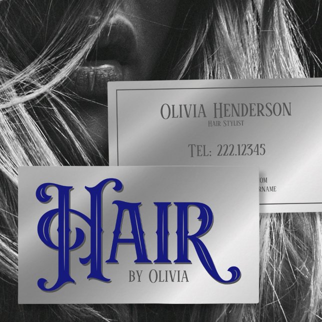 Hair Typograpgy Business Card (Creator Uploaded)