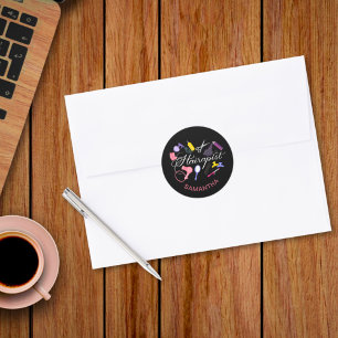 Hairapist Hairdresser Hair Stylist Barber 2 Classic Round Sticker