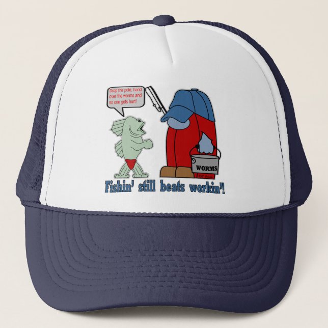 HairBall Mugging Trucker Hat (Front)
