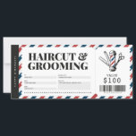 Haircut Barber Shop Gift Voucher Certificate<br><div class="desc">EDITABLE. Haircut gift for your loved ones. Can also be used for your business. Personalize your voucher today! For a custom voucher/certificate,  please send me a message.</div>