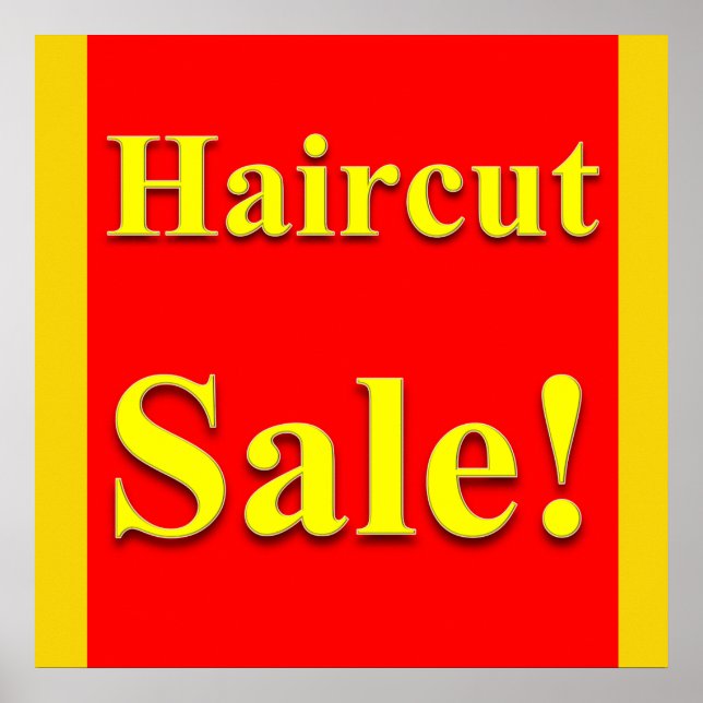 Haircut Sale Poster Matte (Front)