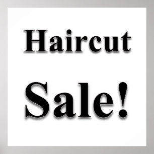 Haircut Sale Poster Matte
