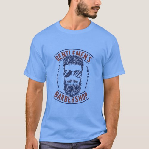 Haircut Shaving Barbershop Vintage Style T_Shirt