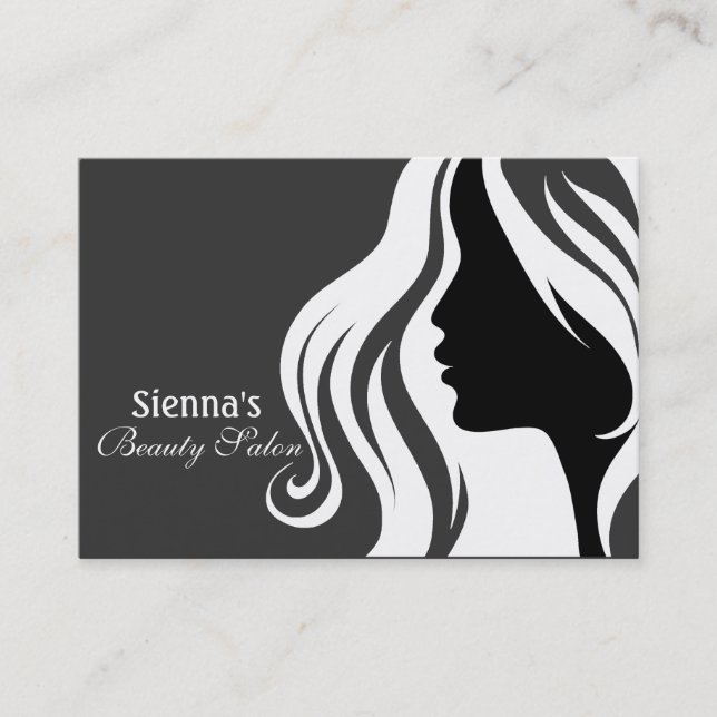 Hairdresser Appointment Card (White) (Front)