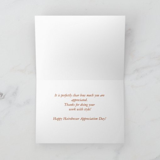 Hairdresser Appreciation Day Awesome Card Zazzle