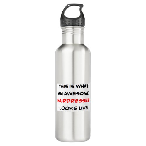 hairdresser awesome stainless steel water bottle