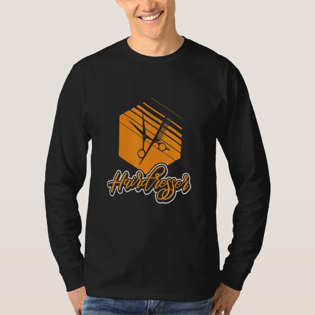 Hairdresser Barber Salon T-Shirt (Front)
