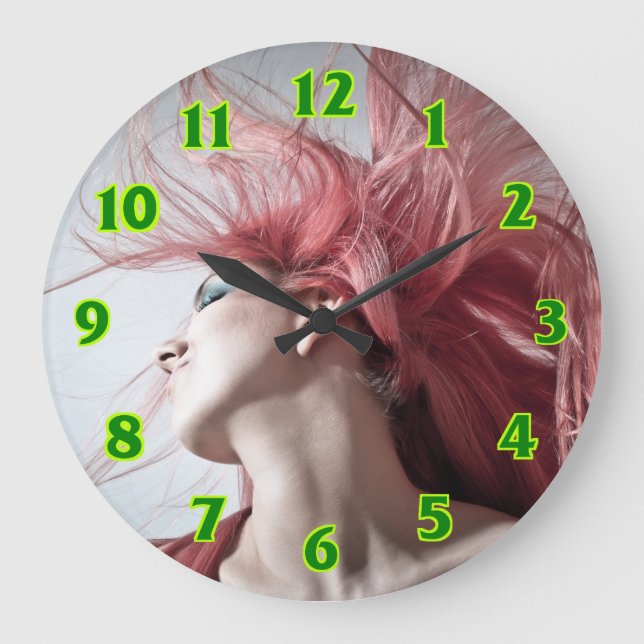 Hairdresser-beauty salon large clock (Front)