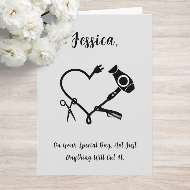 Hairdresser Birthday Card (Creator Uploaded)