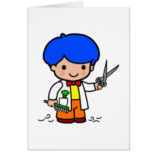 Hairdresser Boy Cards