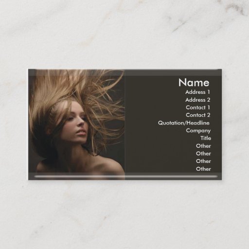 Customizable Hairdresser Business Card