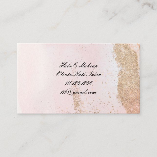 hairdresser business card (Front)