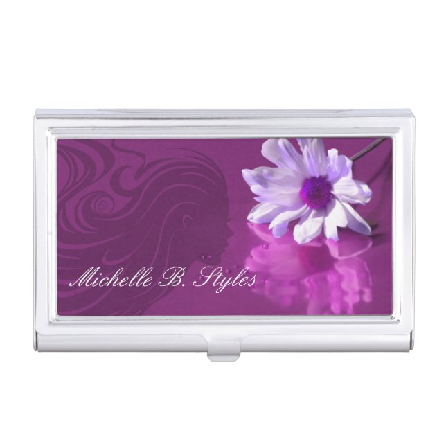 Hairdresser Business Card Holder (Front)