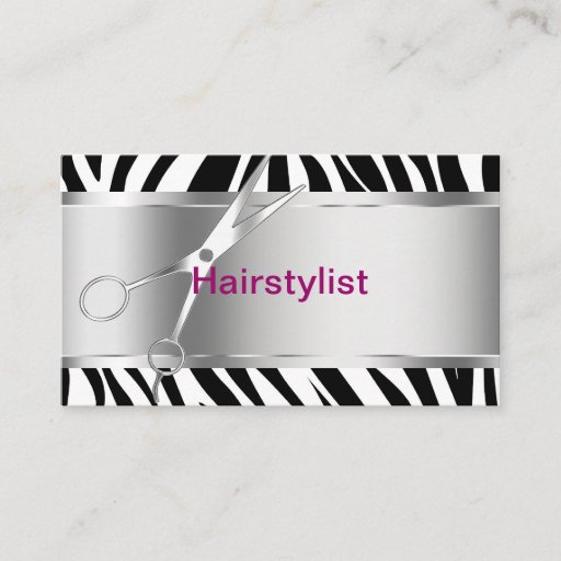Customizable Hairdresser Business Cards