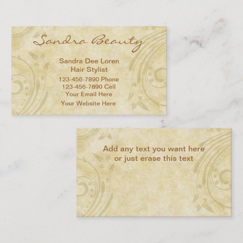 Hairdresser Business Cards