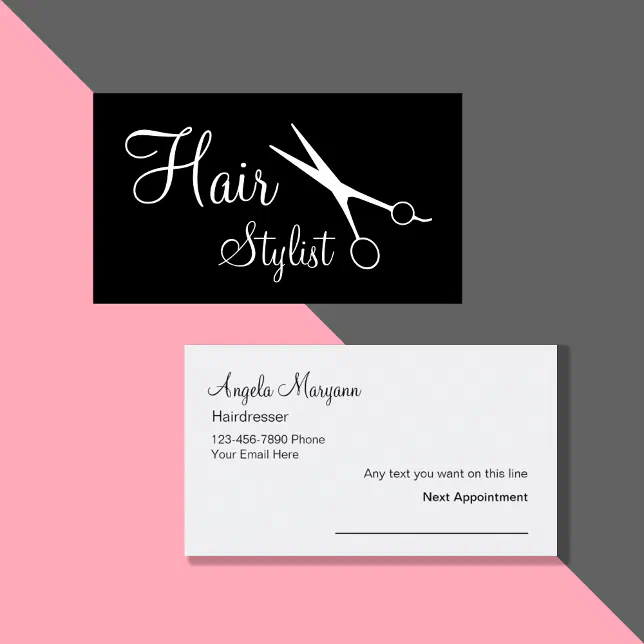 Hairdresser Business Cards | Zazzle