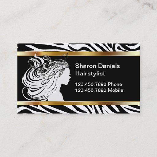 Customizable Hairdresser Business Cards