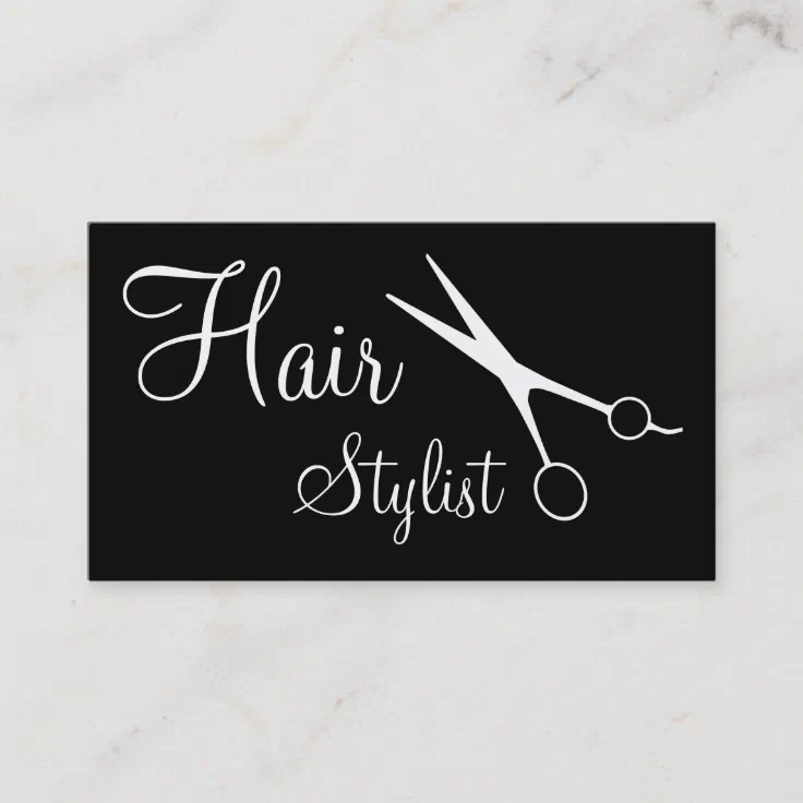 Hairdresser Business Cards | Zazzle