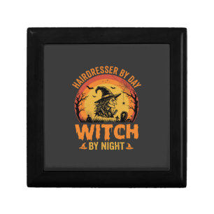 Hairdresser By Day Witch By Night Halloween Design Gift Box