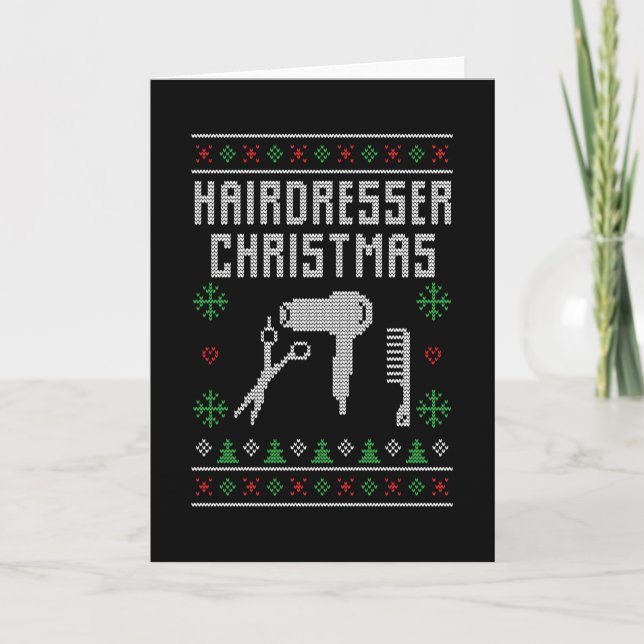 Hairdresser Christmas Card (Front)
