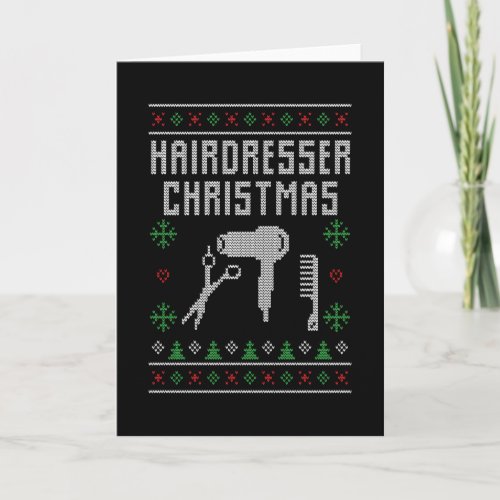 Hairdresser Christmas Card