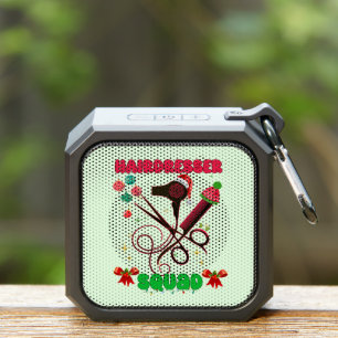 Hairdresser Christmas Squad Hair Salon Funny Bluetooth Speaker
