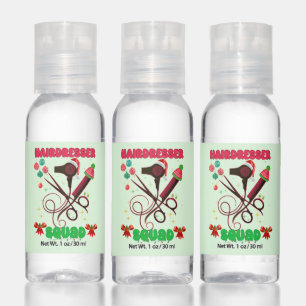 Hairdresser Christmas Squad Hair Salon Funny Hand Sanitizer