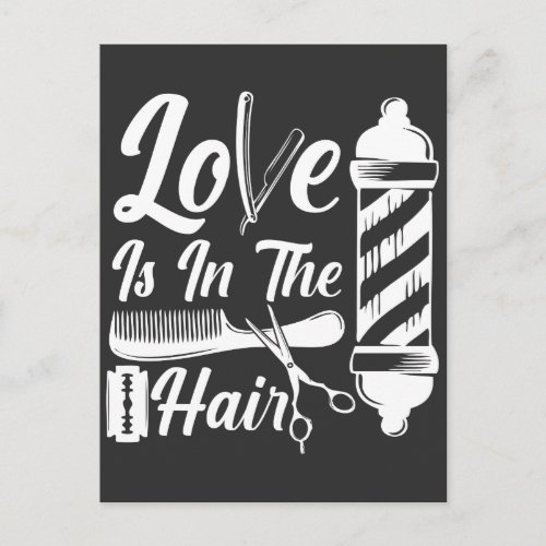 Hairdresser Cosmetology Graduation Barber Salon Postcard