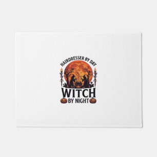 Hairdresser Day Witch Night Halloween Comb Scissor Doormat
