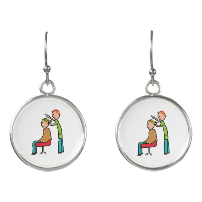 Hairdresser Earrings (Front)