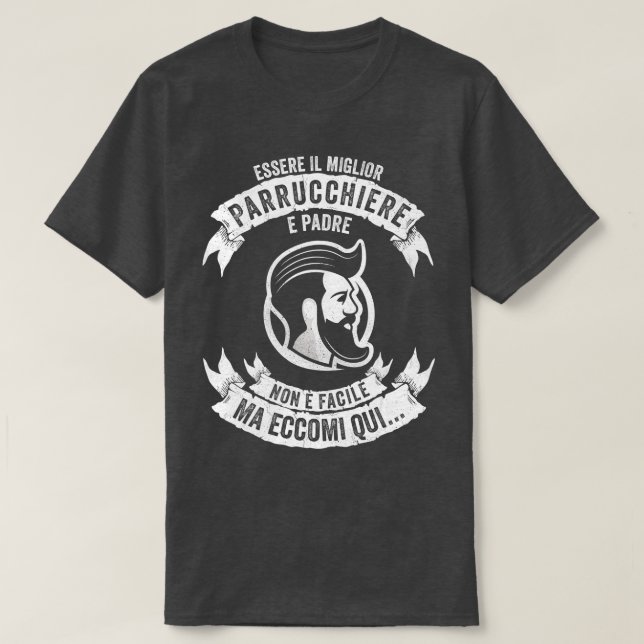 Hairdresser Gift Dad Barber Cool  T-Shirt (Design Front)