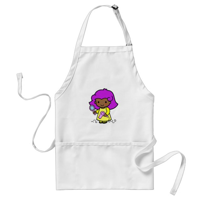 Hairdresser Girl Adult Apron (Front)
