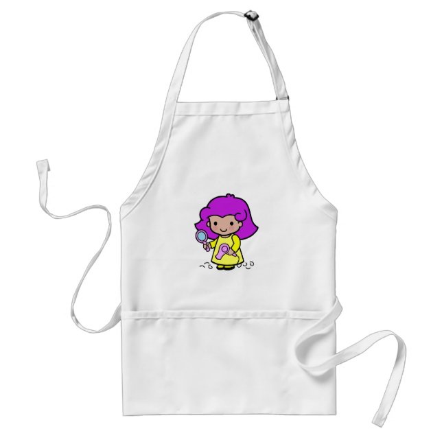 Hairdresser Girl Adult Apron (Front)
