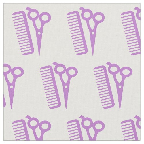 Hairdresser Hair Stylist Scissors Fabric Purple