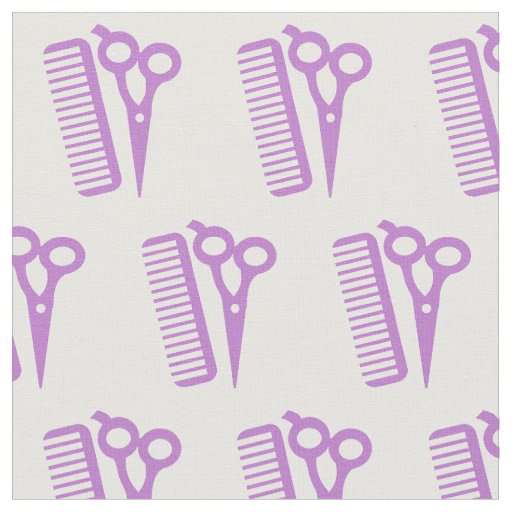 Hairdresser Hair Stylist Scissors Fabric Purple