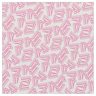 Hairdresser Hair Stylist Scissors Pink Fabric