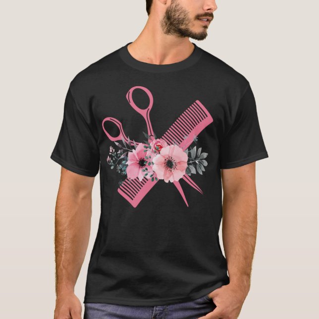 Hairdresser Hair Stylist T-Shirt (Front)