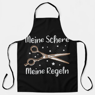 Hairdresser & hairdresser, my scissors, my rules apron