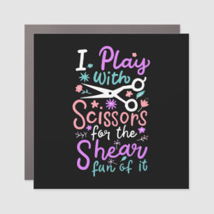 Hairdresser Hairstylist Gift Car Magnet