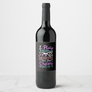 Hairdresser Hairstylist Gift Wine Label