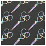 hairdresser hairstylist holograph scissors pattern fabric