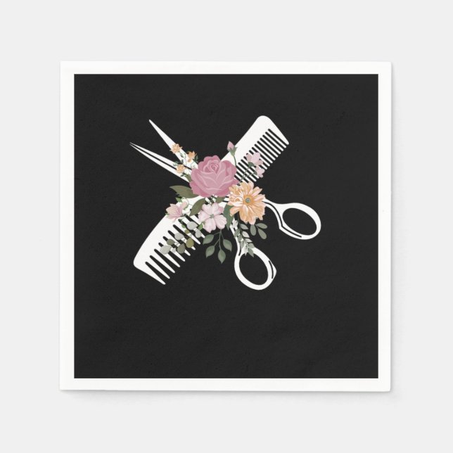 Hairdresser Hairstylist Napkins (Front)