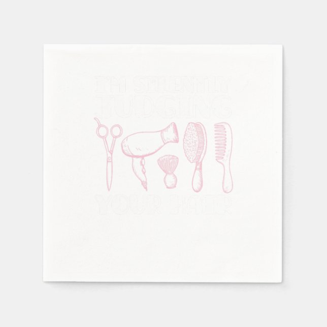 Hairdresser Hairstylist Napkins (Front)