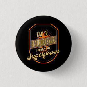 Hairdresser Hairstylist Profession Button