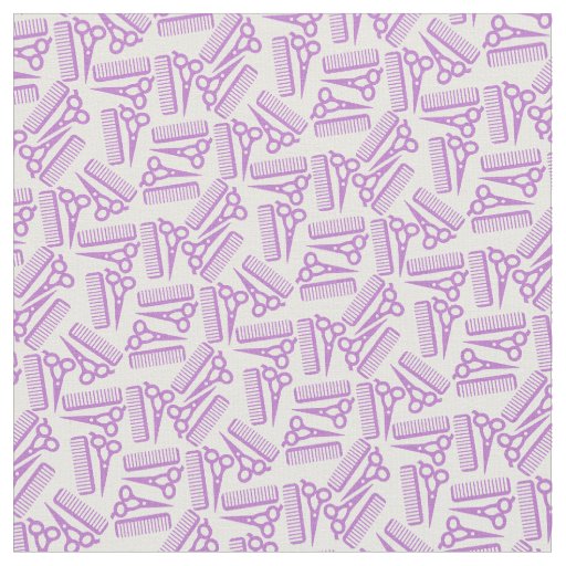 Hairdresser Hairstylist Scissors Fabric Purple