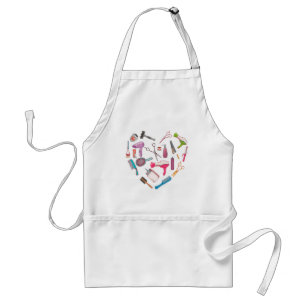 Hairdresser Hairstylist Tool Heart Adult Apron